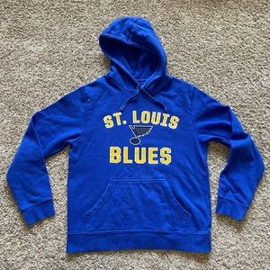 St. Louis Blues Hockey NHL Fanatics Branded Pullover Hoodie Men’s Size MEDIUM